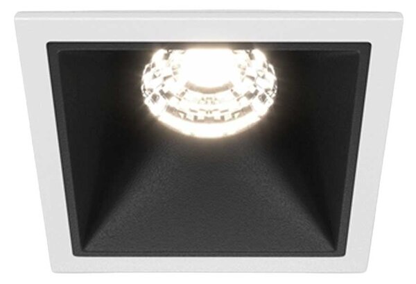 Maytoni downlight Alfa LED 10W 36° zápustné čtvercové svítidlo černé Jednoduchá