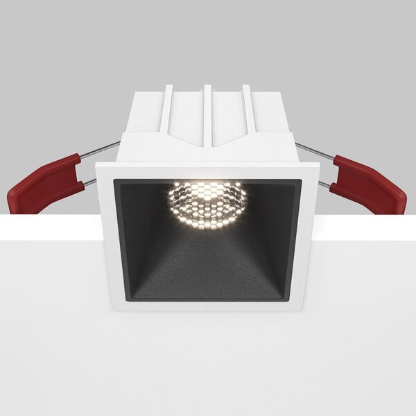 Maytoni downlight Alfa LED 10W 36° zápustné čtvercové svítidlo černé Jednoduchá