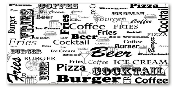 Fotoobraz na skle Menu v restauraci osh-98559843