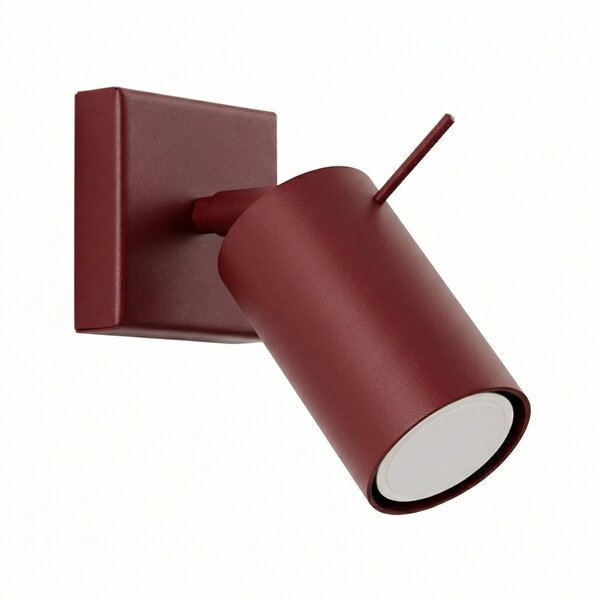 Sollux Lighting Nástěnné svítidlo RING bordó