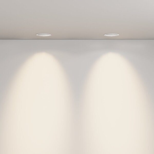 Maytoni downlight Lens LED 3000K 12W 70° zápustné kruhové svítidlo Bílá