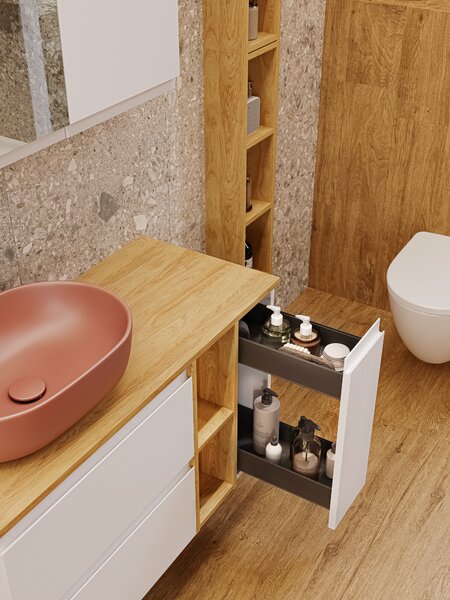 Cersanit Moduo umyvadlo 50x35.5 cm oválné na pult matný K116-131