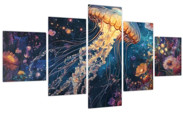 Obraz - Magická medúza (125x70 cm)