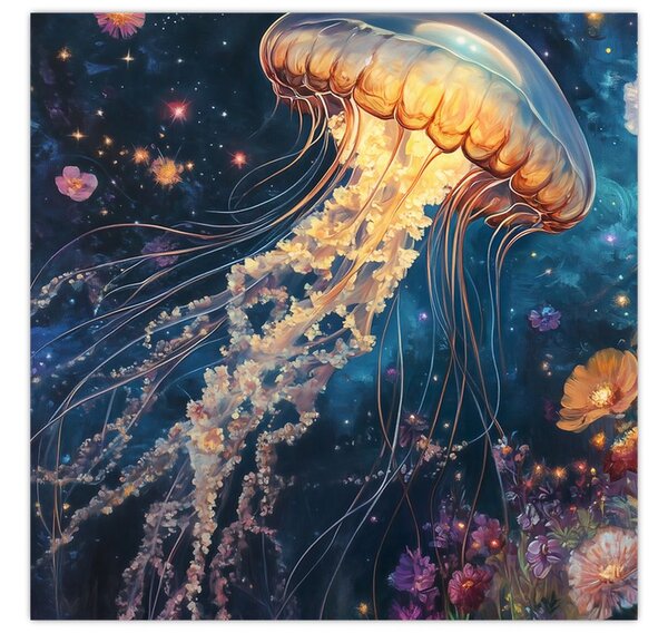 Obraz - Magická medúza (30x30 cm)