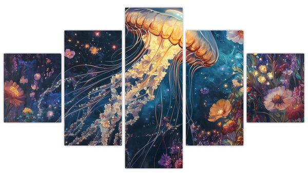 Obraz - Magická medúza (125x70 cm)
