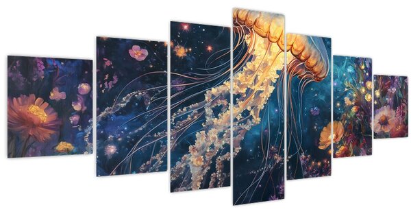 Obraz - Magická medúza (210x100 cm)