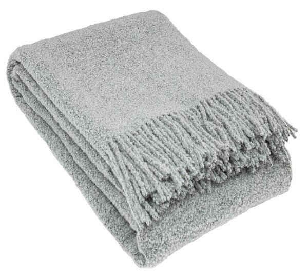 Pléd Boucle 140x200cm silver grey