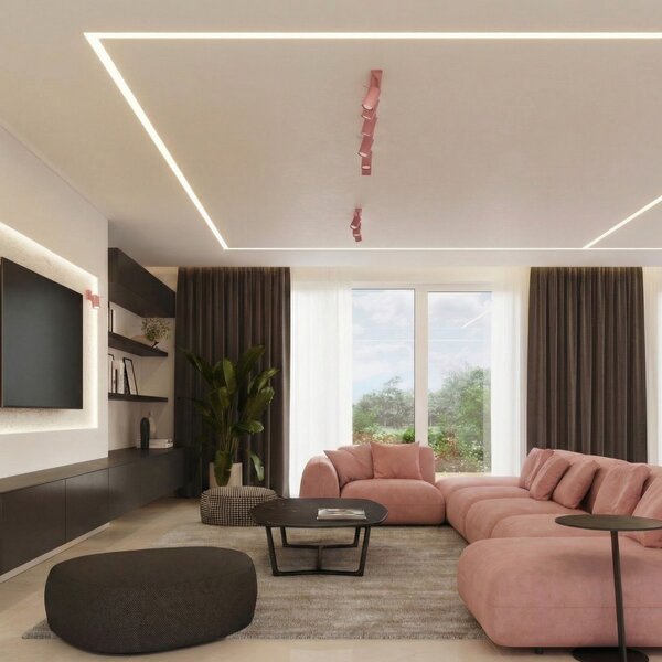 Sollux Lighting Nástěnné svítidlo RING růžové