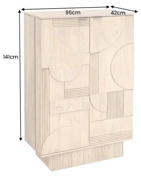 Massive home | Barová komoda Art Deco 140cm masiv mango
