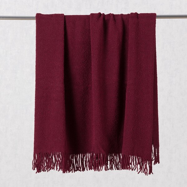 Pléd Boucle 140x200cm red wine