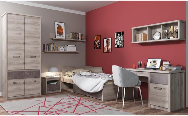 Kondela Postel JESI NEW, 90x200, kaštan nairobi/onyx
