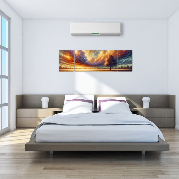 Obraz - Strom v poli (170x50 cm)