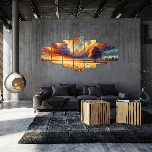 Obraz - Strom v poli (210x100 cm)