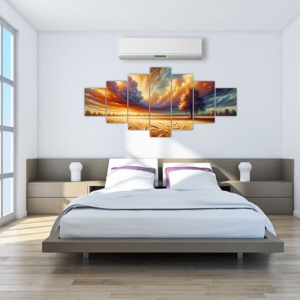 Obraz - Strom v poli (210x100 cm)