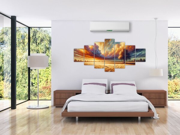 Obraz - Strom v poli (210x100 cm)