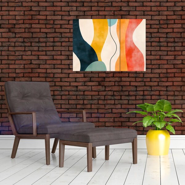 Obraz - Minimalistická barevná ilustrace II. (70x50 cm)