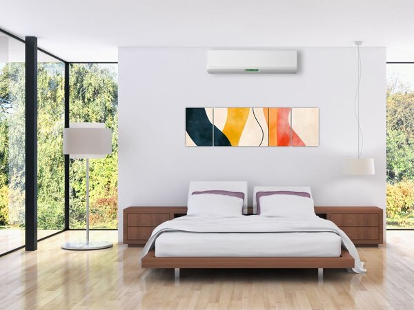 Obraz - Minimalistická barevná ilustrace II. (170x50 cm)