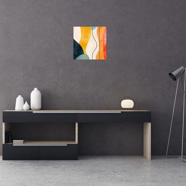 Obraz - Minimalistická barevná ilustrace II. (30x30 cm)