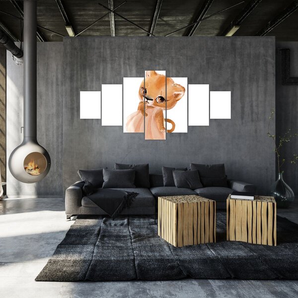 Obraz - Akvarelové zvířátko N⁰6 (210x100 cm)