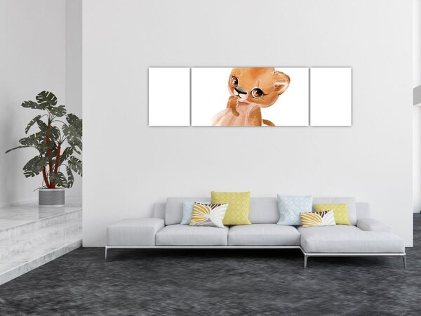 Obraz - Akvarelové zvířátko N⁰6 (170x50 cm)
