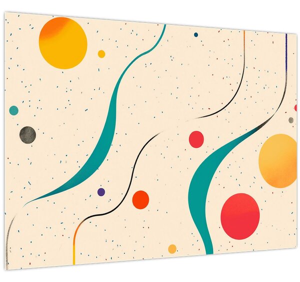 Obraz - Minimalistická barevná ilustrace (70x50 cm)