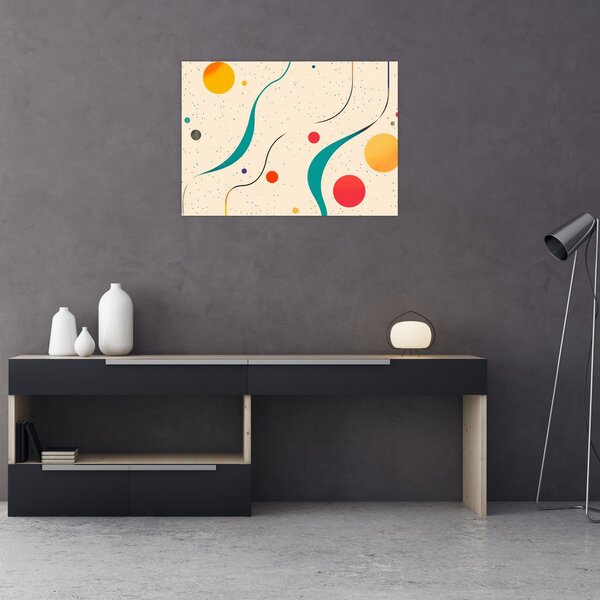 Obraz - Minimalistická barevná ilustrace (70x50 cm)