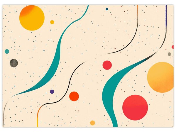 Obraz - Minimalistická barevná ilustrace (70x50 cm)