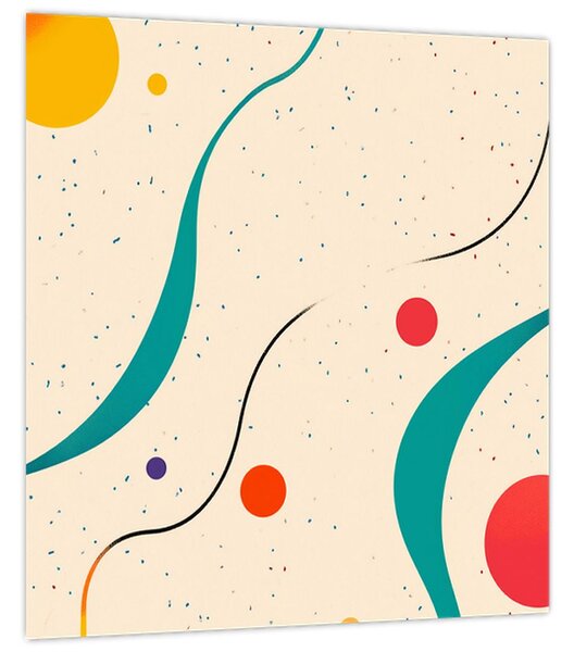 Obraz - Minimalistická barevná ilustrace (30x30 cm)