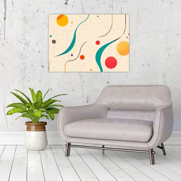 Obraz - Minimalistická barevná ilustrace (70x50 cm)