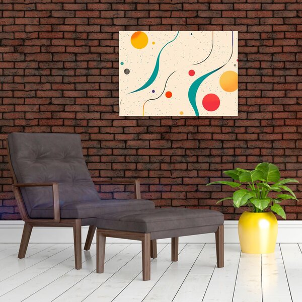 Obraz - Minimalistická barevná ilustrace (70x50 cm)
