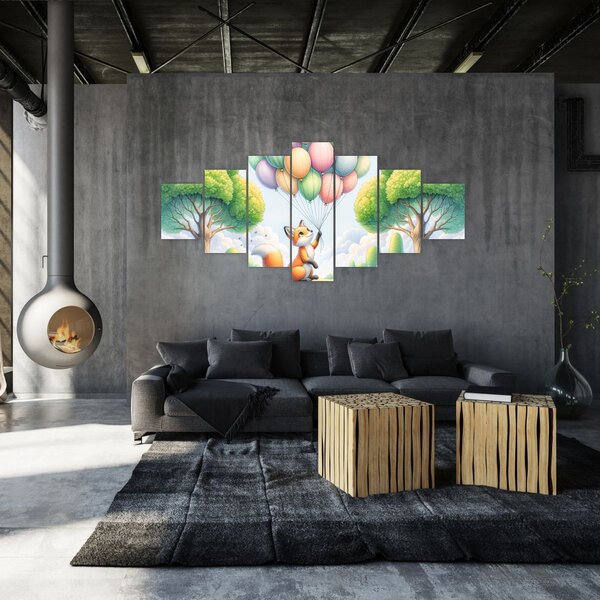 Obraz - Šťastná liška (210x100 cm)