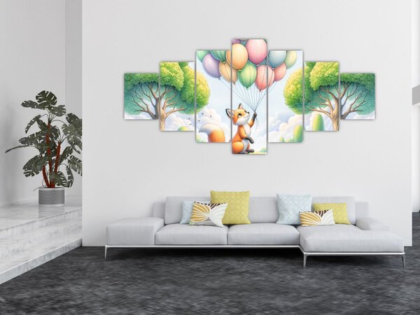 Obraz - Šťastná liška (210x100 cm)