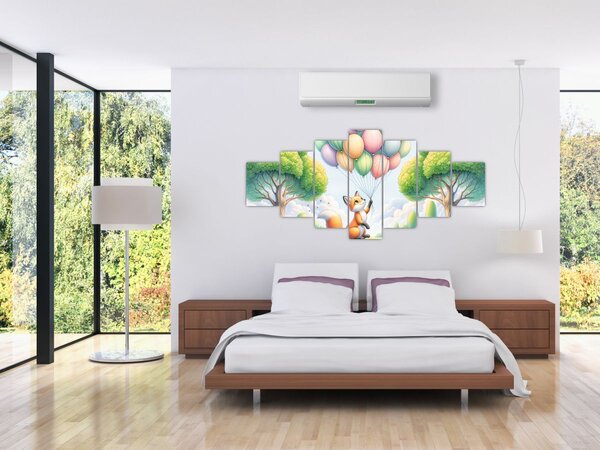 Obraz - Šťastná liška (210x100 cm)
