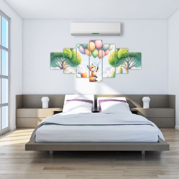 Obraz - Šťastná liška (210x100 cm)