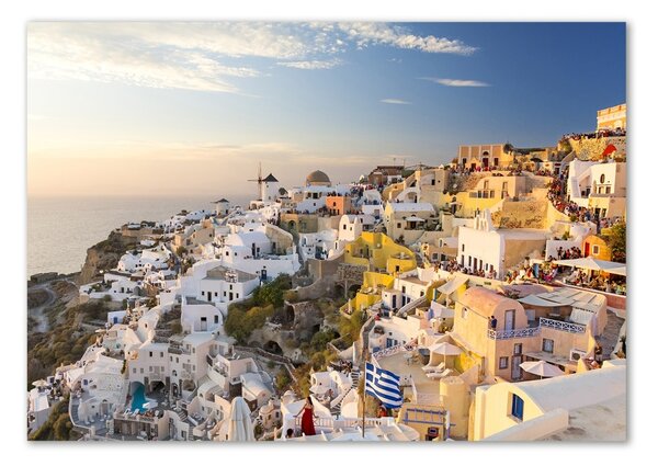 Foto obraz skleněný horizontální Santorini Řecko osh-99648927