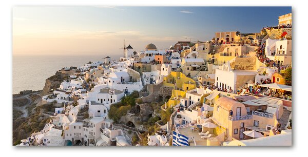 Foto obraz skleněný horizontální Santorini Řecko osh-99648927