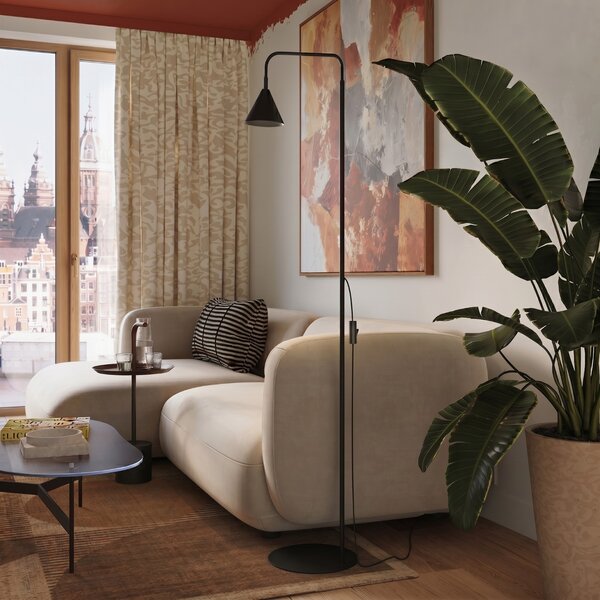 Sollux Lighting Stojací lampa NOX černá