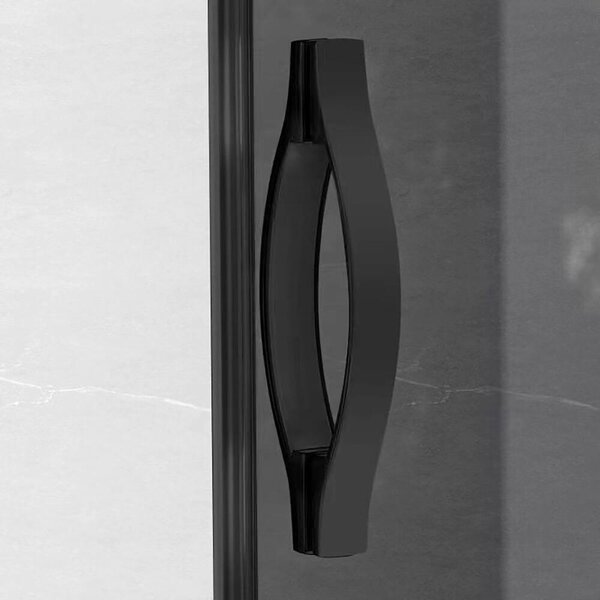 SIGMA SIMPLY BLACK rohový sprchový kout 800x800 mm, rohový přístup, čiré sklo