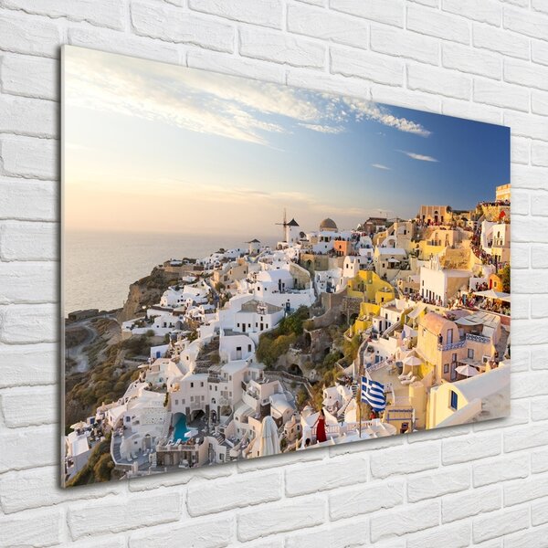 Foto obraz skleněný horizontální Santorini Řecko osh-99648927