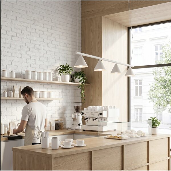 Sollux Lighting Lustr NOX 4L béžový