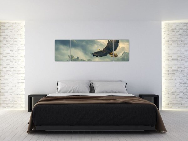 Obraz - Letící orel (170x50 cm)