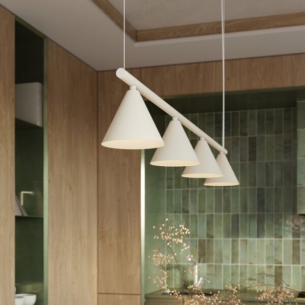Sollux Lighting Lustr NOX 4L béžový