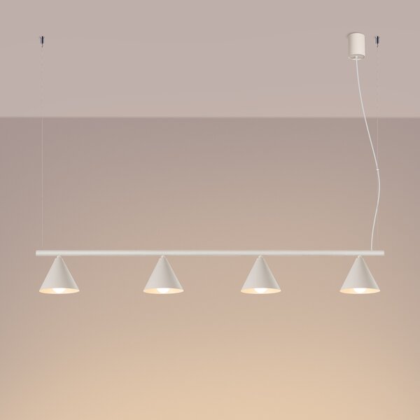 Sollux Lighting Lustr NOX 4L béžový
