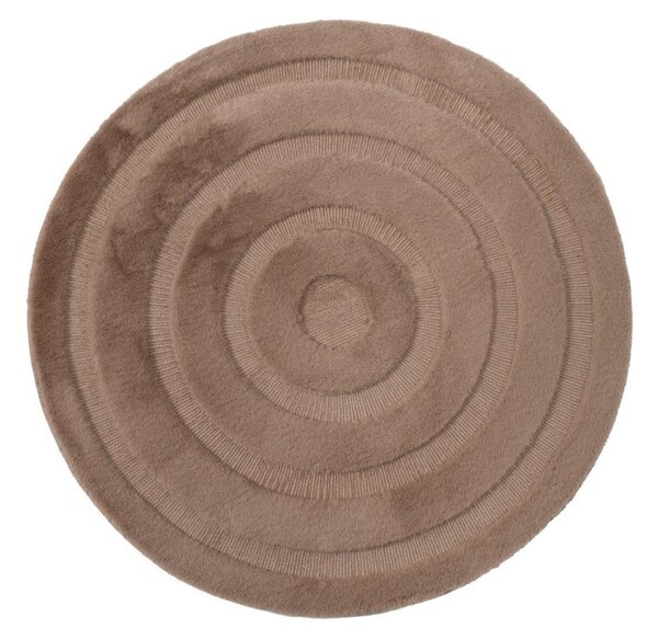 Koupelnový kobereček MOYO CIRCLE hnědý kruh