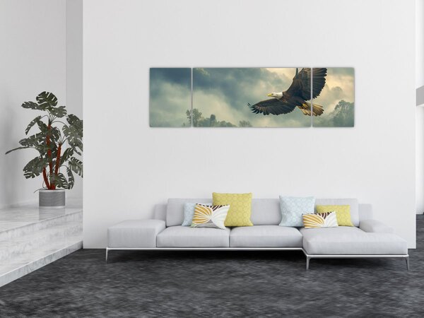 Obraz - Letící orel (170x50 cm)