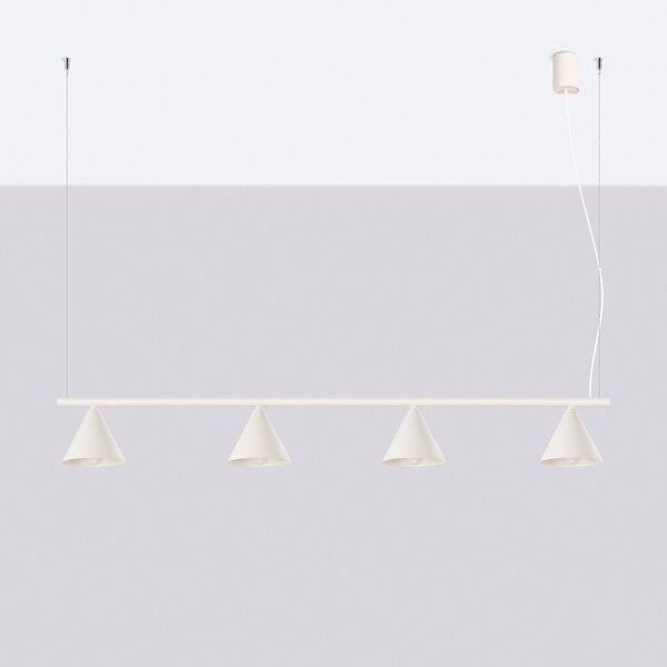 Sollux Lighting Lustr NOX 4L béžový