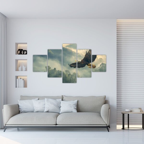 Obraz - Letící orel (125x70 cm)