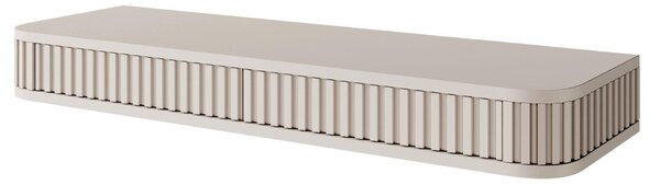 Selsey Ovarlo - Závěsný toaletní stolek se 2 zásuvkami, béžový, 113 cm