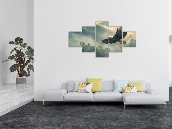 Obraz - Letící orel (125x70 cm)