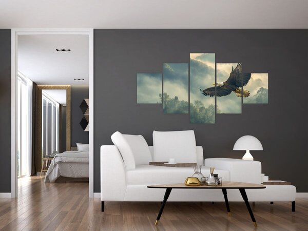 Obraz - Letící orel (125x70 cm)